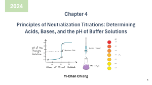 中和滴定原理：酸碱与缓冲溶液pH测定