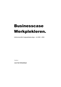 Businesscase Werkplekleren: Vastgoedmarketing Onderzoek