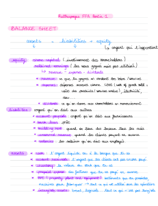 Rattrapages FFA Partie 1 : Bilan Comptable