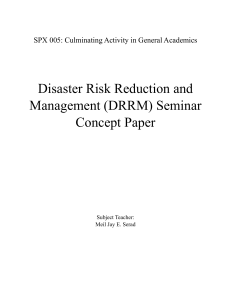 DRRM Seminar Concept Paper: Handa at Ligtas