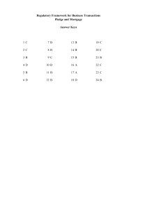 Answer Key: Regulatory Framework for Business Transactions