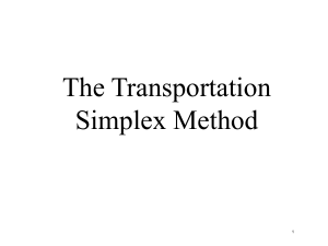 Transportation Simplex Method: Steps & Examples