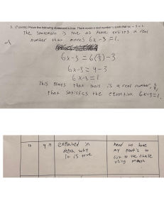 Math Quiz: Direct Proofs for College Students