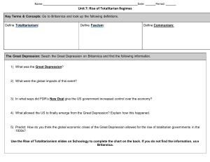 Unit 7: Rise of Totalitarian Regimes Worksheet