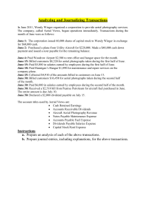 Analyzing and Journalizing Transactions