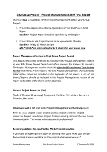 BIM Group Project Project Management Final Report