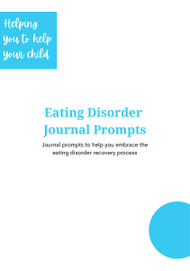 Eating Disorder Journal Prompts for Recovery