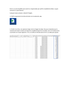 Gu&iacute;a para subir archivos .txt de Profit a Odoo