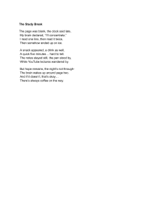 The Study Break: A Poem on Procrastination