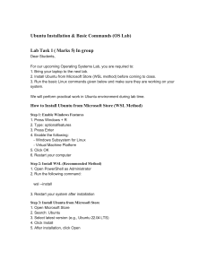 Ubuntu Installation & Basic Commands Lab Guide