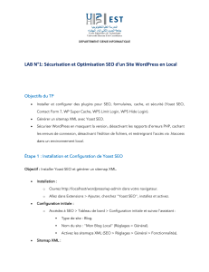 Guide de laboratoire S&eacute;curit&eacute; & SEO WordPress