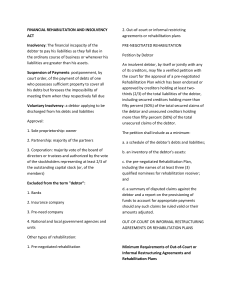 Financial Rehabilitation and Insolvency Act: Legal Guide