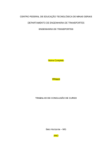 Modelo TCC - Engenharia de Transportes