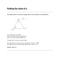 Finding the value of x: Isosceles Triangle Geometry Problem