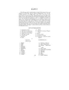 Rajput Caste: History, Clans, and Customs