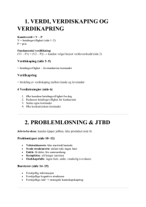 Verdi, Verdiskaping og Verdikapring: Forretningsstrategi