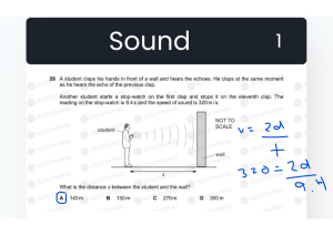 Sound Physics: Echo Calculation Problem