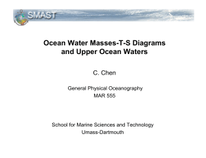 Ocean Water Masses & T-S Diagrams in Physical Oceanography