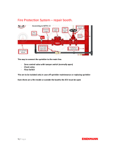 Fire Protection System for Repair Booths: Sprinkler Connection Guide