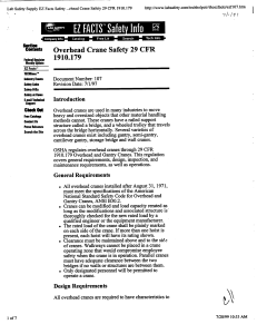 Overhead Crane Safety 29 CFR 1910.179 Guide