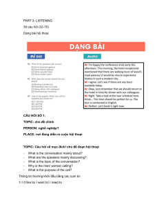 English Listening Exercises: Part 3 (32-70 Questions)