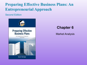 Chapter 6: Market Analysis for Business Plans