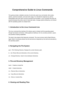 Comprehensive Guide to Linux Commands