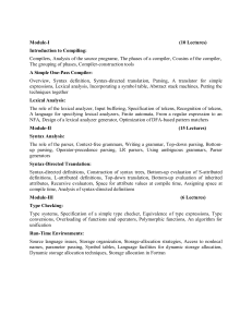 Compiler Design Course Modules & Topics