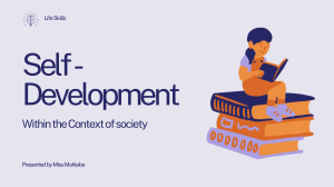 Self-Development in Society: Life Skills Presentation