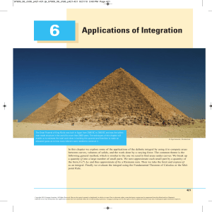 Applications of Integration: Calculus Chapter