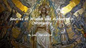 Christianity: Sources of Wisdom and Authority