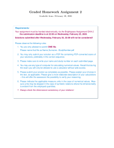 Graded Homework Assignment 2: Gauss's Law Exercises