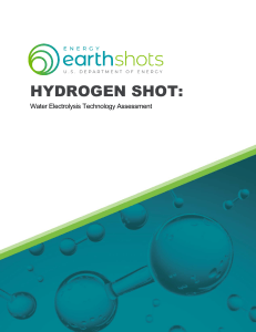 Hydrogen Shot: Water Electrolysis Technology Assessment