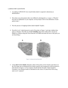 Fingerprint Analysis Laboratory Questions