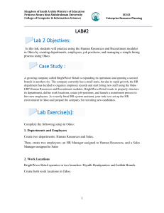 Odoo HR & Recruitment Lab Exercise