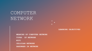 Computer Network Basics: Types, WiFi, Cellular, Hardware