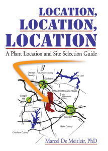 Plant Location and Site Selection Guide