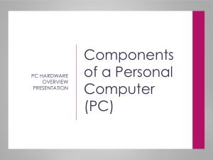 Components of a Personal Computer (PC) - Hardware Overview