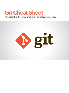 Git Cheat Sheet: Essential Commands for Developers