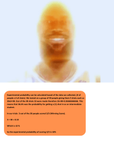 Experimental vs Theoretical Probability in Basketball Shots