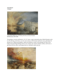 J.M.W. Turner Paintings: The Burning of the Houses & Slave Ship