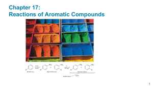Chapter 17: Reactions of Aromatic Compounds