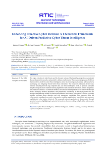 AI-Driven Predictive Cyber Threat Intelligence Framework