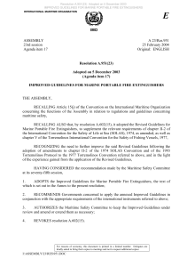IMO Resolution A.951(23): Marine Portable Fire Extinguishers Guidelines