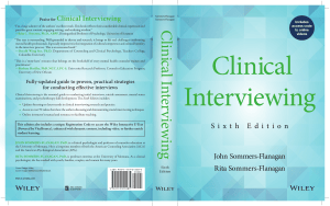Clinical Interviewing: A Guide to Effective Mental Health Interviews