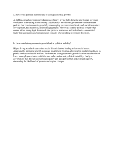 Political Stability and Economic Growth: Relationship Explained