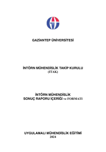 Gaziantep University Internship Report Format