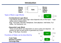 Introduction to Digital Logic Circuits: Combinational & Sequential Blocks