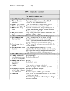Dramatic Content Helper Worksheet