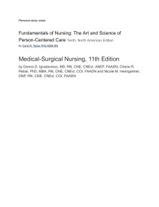 Nursing Study Notes: Fundamentals & Medical-Surgical Textbooks